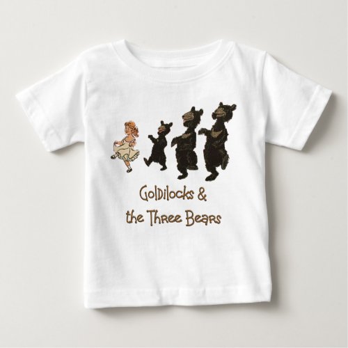 GOLDILOCKS AND THE THREE BEARS _ Bears at Play Baby T_Shirt