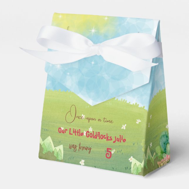 Goldilocks and The Three Bears Birthday Gift Box (Front Side)