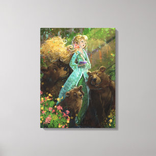 Goldilocks and the Three Bears Canvas Print