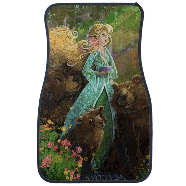 Goldilocks and the Three Bears Car Floor Mat (Front)