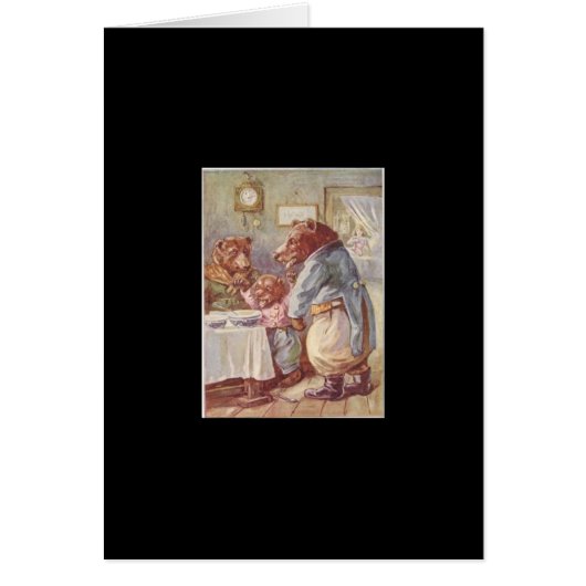 goldilocks and the three bears cards (Front)