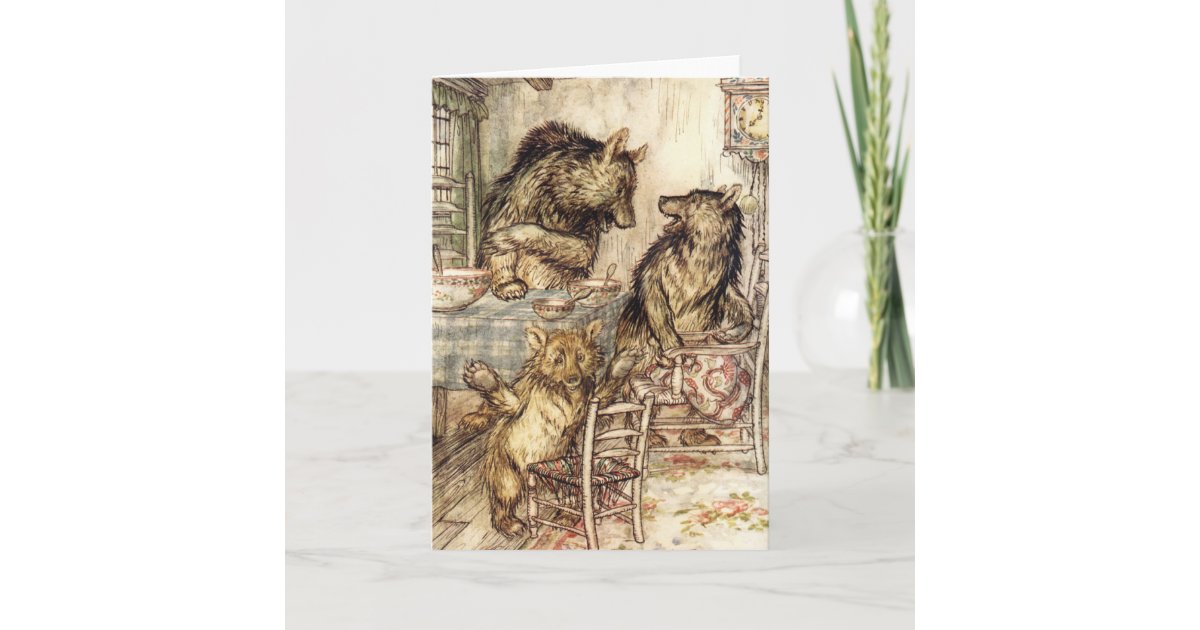 Goldilocks and The Three Bears Greeting Card | Zazzle