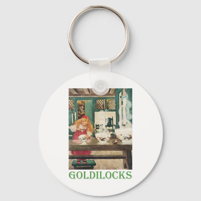 Goldilocks and the Three Bears Keychain (Front)