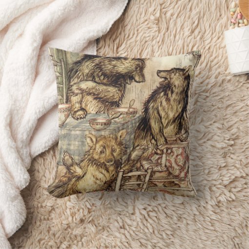 Goldilocks and The Three Bears Pillow Zazzle
