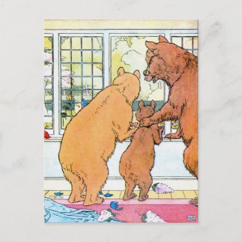 Goldilocks And The Three Bears Postcard by FaerieRita at Zazzle
