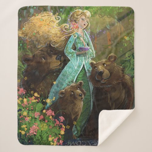 Goldilocks and the Three Bears Sherpa Blanket