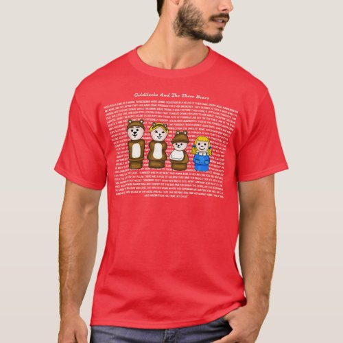 Goldilocks and The Three Bears Story T_Shirt