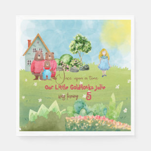 Goldilocks Birthday Napkin