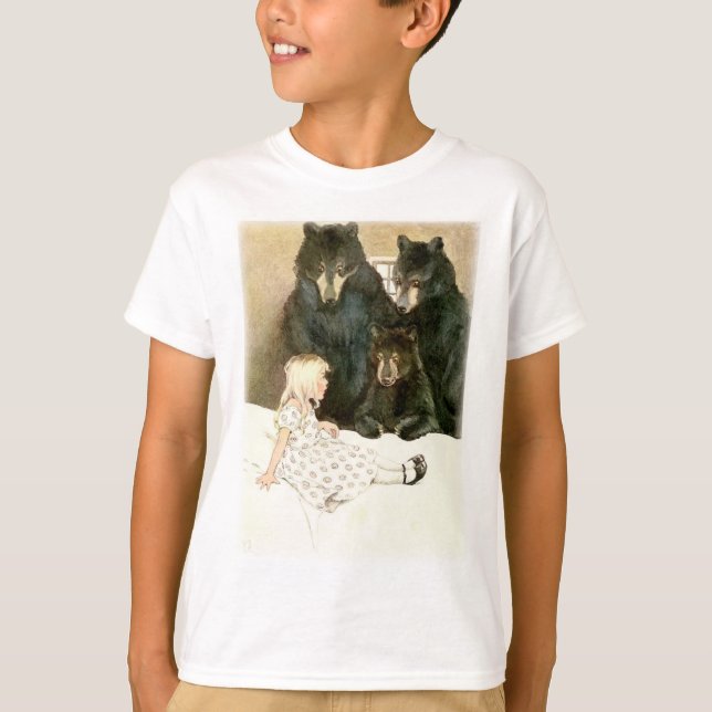 GOLDILOCKS was discovered by the three bears T-Shirt (Front)