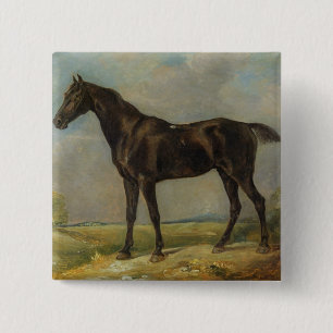 Golding Constable's Black Riding-Horse, c.1805-10 Pinback Button