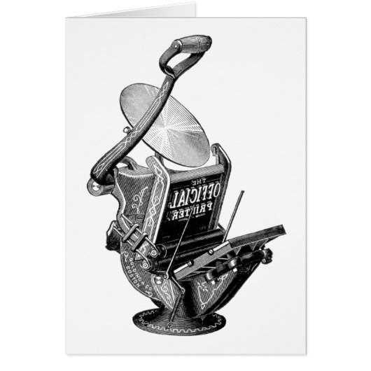 Golding Official letterpress card (Front)