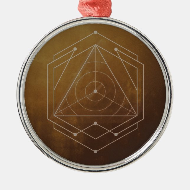 Goldish Metal Ornament (Front)