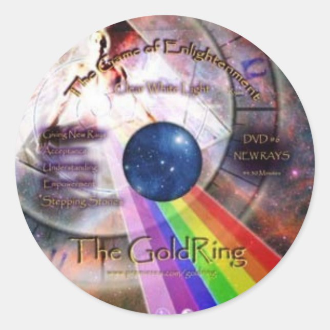 GoldRing Game of Enlightenment Classic Round Sticker (Front)