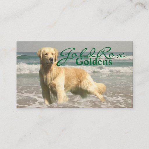Customizable GoldRox Goldens Business Card