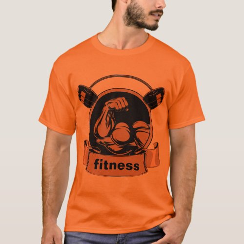 Golds Gym logo illustration Fitness Centre T_Shirt