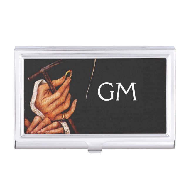 GOLDSMITH,PRECIOUS METALWORKER,GOLD JEWELRY ART BUSINESS CARD HOLDER (Front)