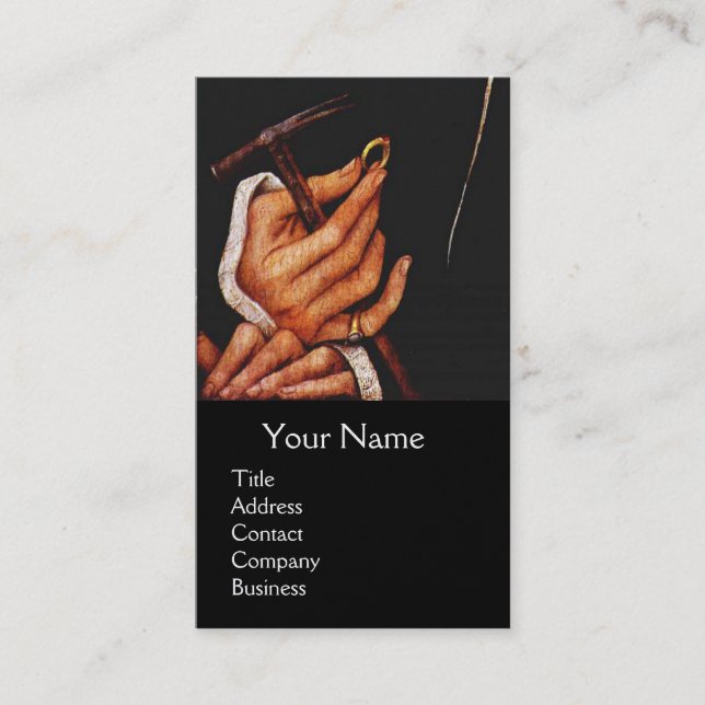GOLDSMITH,PRECIOUS METALWORKER,GOLD JEWELRY Pearl Business Card (Front)