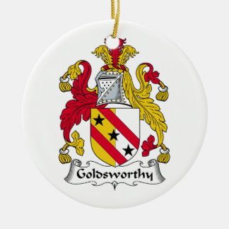 Goldsworthy Family Crest Ceramic Ornament