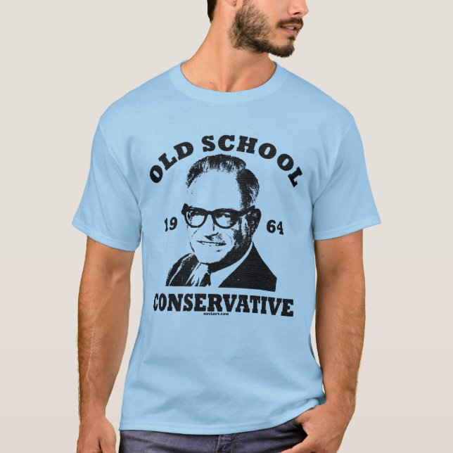 Goldwater Old School Conservative Basic T-Shirt (Front)