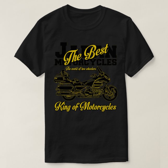 GOLDWINGS King of Motorcycles T-Shirt (Design Front)