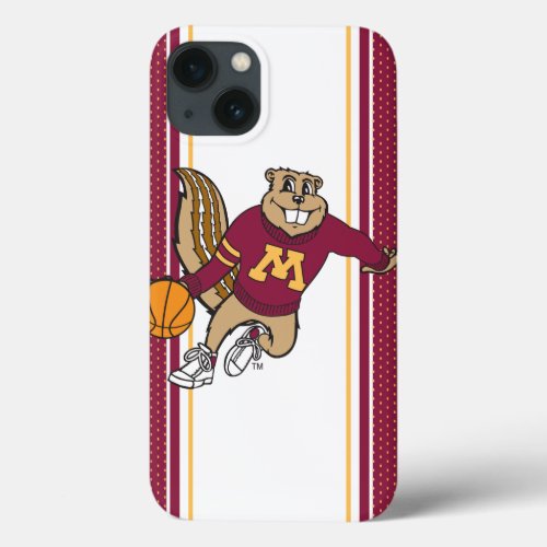 Goldy Gopher Basketball iPhone 13 Case