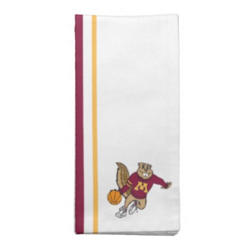 Goldy Gopher Basketball Cloth Napkin