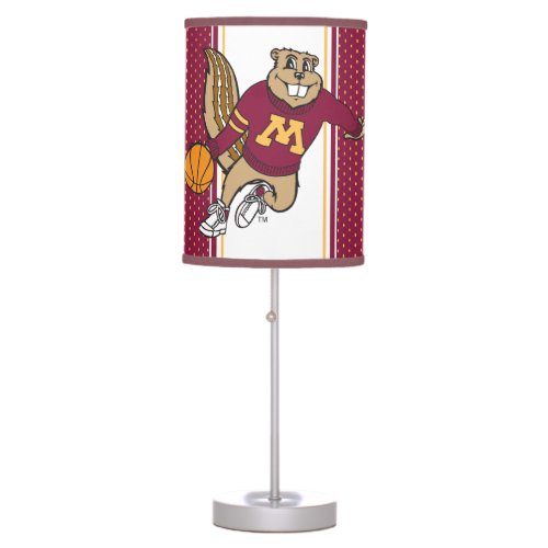 Goldy Gopher Basketball Table Lamp