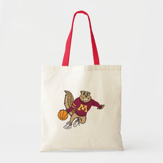 Goldy Gopher Basketball Tote Bag (Front)
