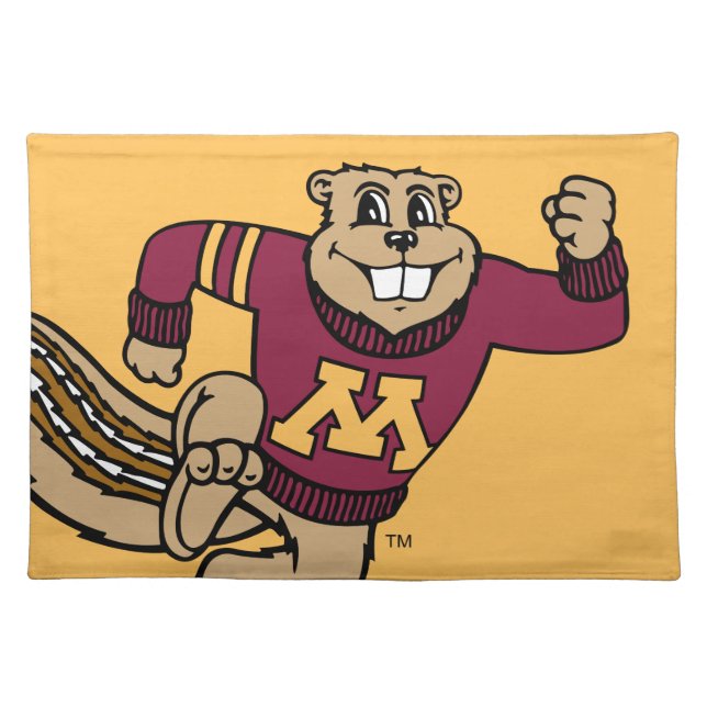 Goldy Gopher Cloth Placemat (Front)