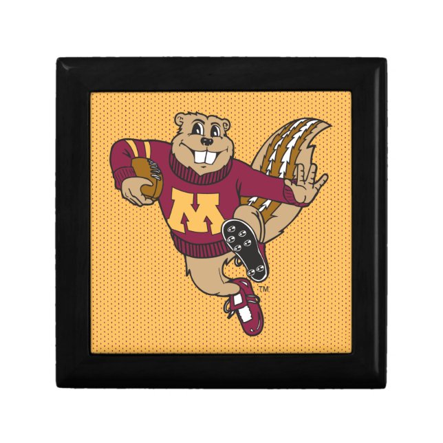 Goldy Gopher Football - Heisman Pose Keepsake Box (Front)