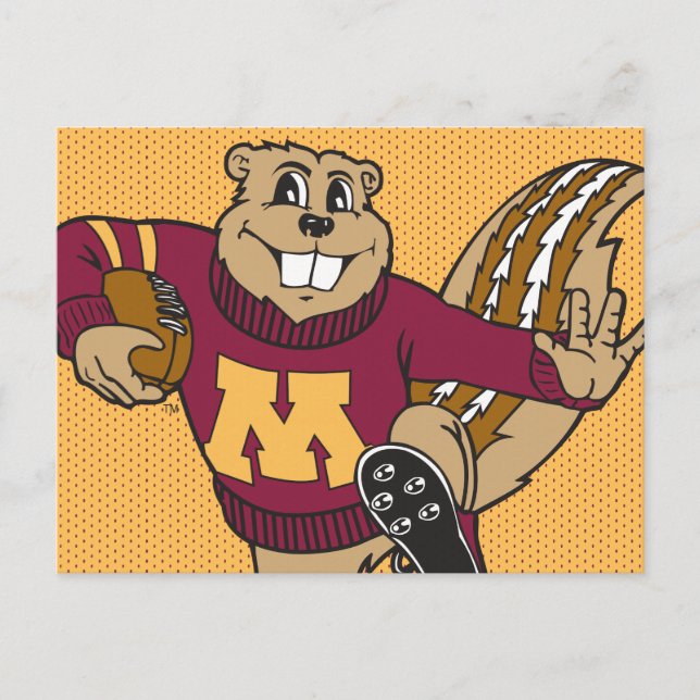 Goldy Gopher Football - Heisman Pose Postcard (Front)