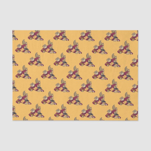 Goldy Gopher Football - Heisman Pose Tissue Paper (Front)