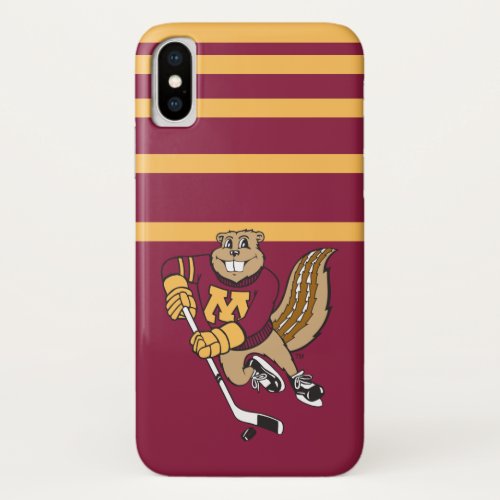 Goldy Gopher Hockey iPhone X Case