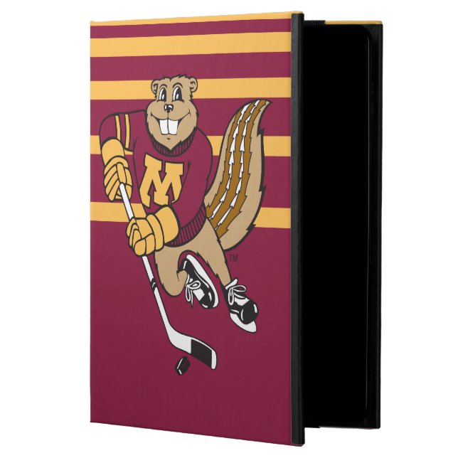 Goldy Gopher Hockey Cover For iPad Air (Front)