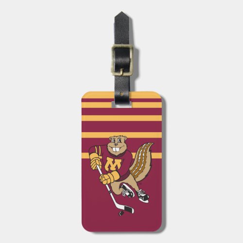 Goldy Gopher Hockey Luggage Tag