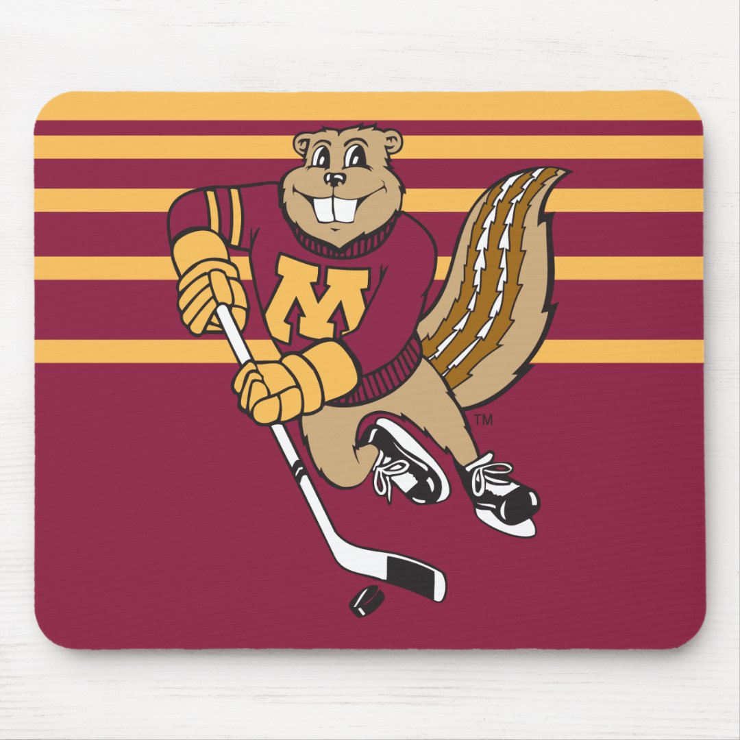 Goldy Gopher Hockey Mouse Pad Zazzle