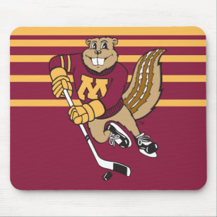Goldy Gopher Hockey Mouse Pad