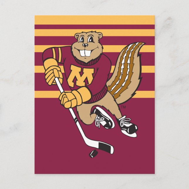 Goldy Gopher Hockey Postcard (Front)