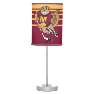 Goldy Gopher Hockey Table Lamp