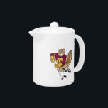 Goldy Gopher Hockey Teapot<br><div class="desc">Are you a fan of Minnesota Gopher Hockey? Show your support for the Gophers both on and off the ice! Check out these official UM designs! Personalize your own Minnesota merchandise on Zazzle.com with your name or class year. Try adding text using various fonts & view a preview of your...</div>