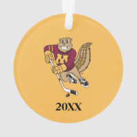 Goldy Gopher Hockey with Year