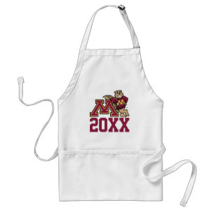 Goldy Gopher M with Class Year Adult Apron