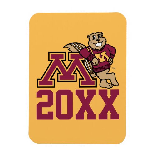 Goldy Gopher M with Class Year Magnet