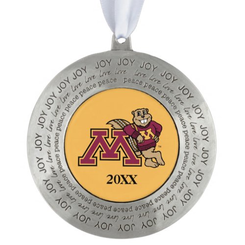 Goldy Gopher M with Class Year Ornament