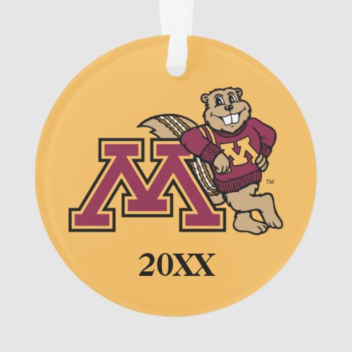 Goldy Gopher M with Class Year Ornament