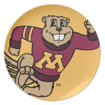 Goldy Gopher Melamine Plate