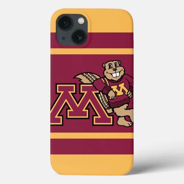 Goldy Gopher & Minnesota M Case-Mate iPhone Case (Back)