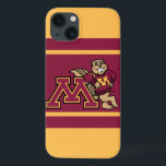 Goldy Gopher & Minnesota M iPhone 13 Case<br><div class="desc">Show off your University of Minnesota athletics pride! Get your Goldy the Gopher gear here. Personalize your own Minnesota merchandise on Zazzle.com with your name or class year. Try adding text using various fonts & view a preview of your design!</div>
