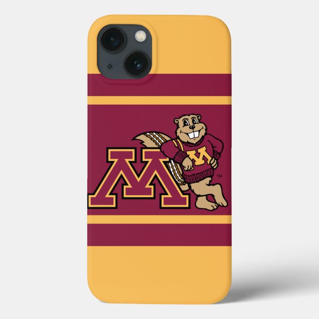 Goldy Gopher & Minnesota M Case-Mate iPhone Case (Back)