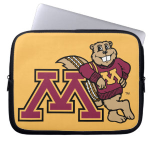 Goldy Gopher & Minnesota M Laptop Sleeve